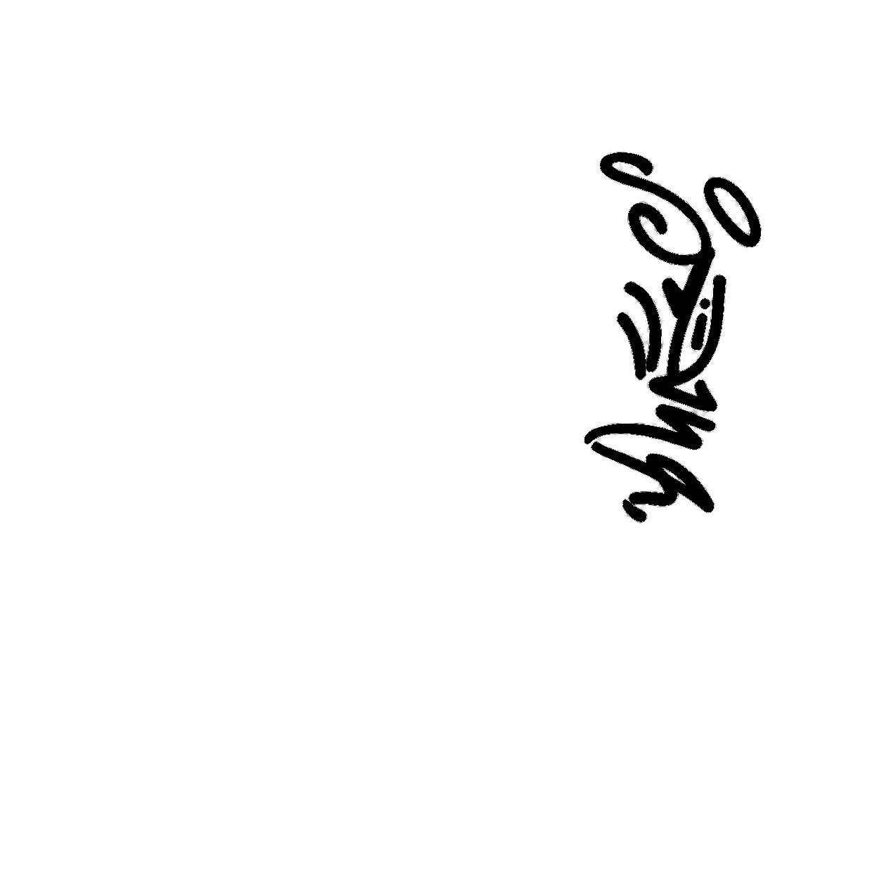 Black tag mark